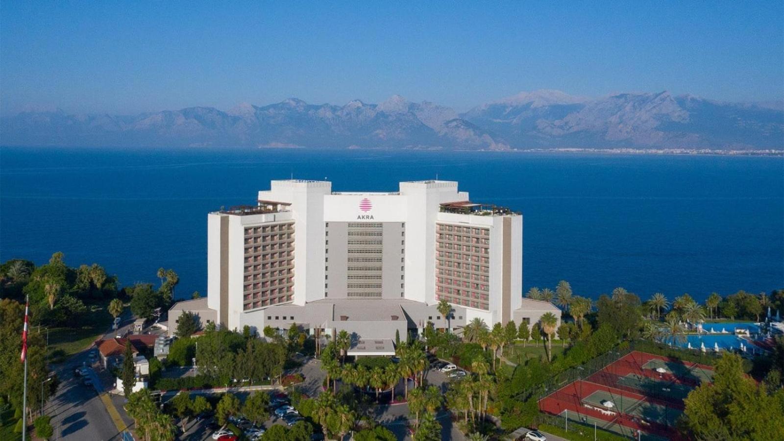 Akra Antalya Hotel Exterior foto Aerial view of the hotel